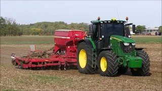 Drilling Winter wheat with a 6m Horsch drill