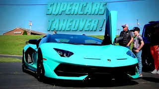 EXOTICS, MUSCLE CARS & SUPERCARS COMPLETELY TAKEOVER CARS AND COFFEE CONCORD, NC !