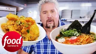 Asian Sticky Wings & Oxtail Ramen Blow Guy Fieri's Mind | Diners, Drive-Ins & Dives
