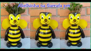 Abelhinha Feita com Garrafa Pet - Diy - Reciclagem - Cachepot