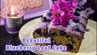 Beautiful Blueberry Loaf Cake