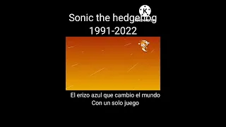 evolucion de sonic the hedgehog  1991-2022