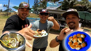 We Visit HAWAIIS ONLY Food Truck,  Make Some RAW White Crab Poke, & Manini Nigiri - Catch And Cook -