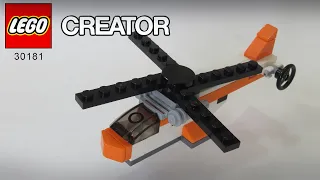 LEGO CREATOR - Helicopter (SET 30181 Build Instructions)