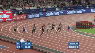 Usain Bolt wins Men's 200m Final at London Diamond League 2016 HD