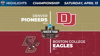 4/13/24 - Denver vs. Boston College National Championship Highlights