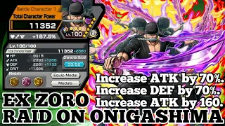 EXTREME ZORO RAID ON ONIGASHIMA GAMEPLAY | ONE PIECE BOUNTY RUSH | OPBR