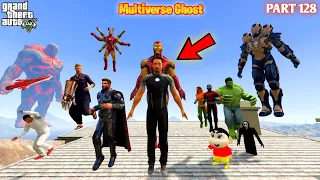 Multiverse Ghost Can Thor Franklin Shin Chan Save Died Ironman With Heart in GTA5 #128