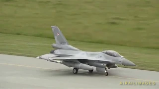 American and Polish F-16s and EC-130H in Poland