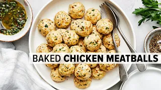 Irresistible CHICKEN MEATBALLS that are perfect for meal prep!