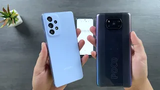 Galaxy A53 5G vs Poco X3 PRO Speed Test