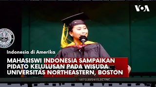 Mahasiswi Indonesia Sampaikan Pidato Kelulusan pada Wisuda Universitas Northeastern, Boston