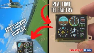 Onboard REALTIME Telemetry Cockpit Display | DJI FPV RC Freewing Avanti EDF JET | FIRST FLIGHT !