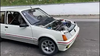 Peugeot 205 GTI GRA Idle and Accelerating SOUND