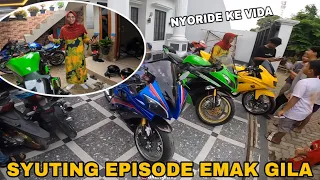 EMAK GILA SYUTING EPISODE DIRUMAH BARU AKANG MV PAKE YAMAHA R6