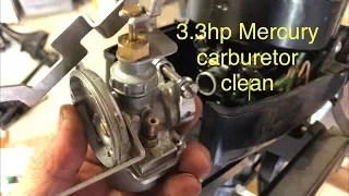 3.3hp Mercury carburetor clean