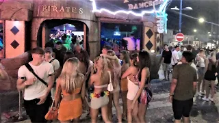 Endless Nightlife in Ayia Napa, Cyprus. Walk Tour between Music Bars and Clubs