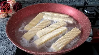 Throw the wafers into boiling water❗ This recipe will blow your mind❗️ A very simple recipe!