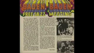 RADIO BREMEN FREE JAZZ SESSION   September 12 1967