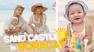 Building a Sand Castle for Baby Lakiesha - Boracay Travel Vlog EP2