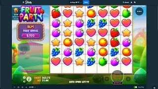 Fruit Party - Max Win 5000x Base Game Hit #stake #pragmatic #fruitparty