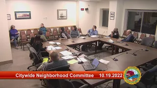 10.19.2022 Citywide Neighborhood Committee