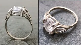 cubic zirconia rings - custom white gold ring making