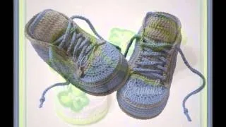 Knitted baby Shoes Sewed by Needle