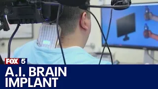 AI brain implant allows paralyzed man to move again | FOX 5 News