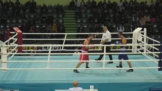 (75kg)16-11-2019 Semi-final Georgian Boxing RED Giorgi Kharabadze Kutaisi VS BLUE Iago KIZIRIA Poti.