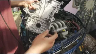 How to install timing chain cover on 2ZZ-GE with engine still in the car.