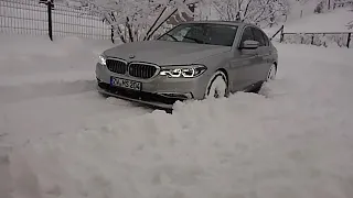 Bmw G30 , 540xd xDrive in snow