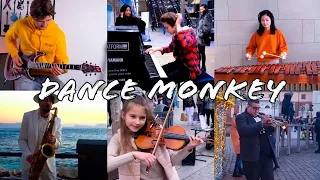 Who Do it Better: Tones and I- Dance Monkey (sax, marimba,piano,electronic guitar,violin & trumpet)