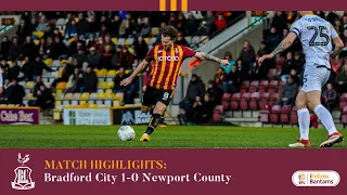 MATCH HIGHLIGHTS: Bradford City 1-0 Newport County