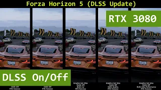 Forza Horizon 5 | DLSS Update Graphics & Performance Comparison | Ray Tracing On | RTX 3080 | 2K