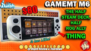 (iWish) The $80 GAMEMT E6 Android Gaming Console looks like a mini Steam Deck...with LEDs!