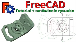 [276] FreeCAD - podstawy modelowania 3D | Rysunek techniczny - przekrój - omówienie