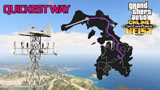 CAYO PERICO: FASTEST Way to Communications Tower Under 1.5 minutes (Gather Intel) | GTA Online