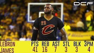 LeBron James 41 POINTS| NBA Finals Game 5 2016 Vs Warriors