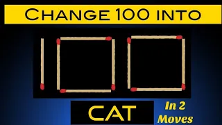 Turn 100 into Cat in 2 Move | Logic Puzzles | Custom Puzzle