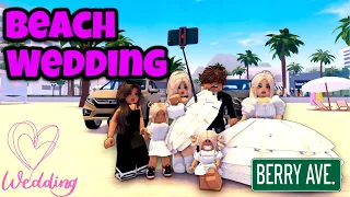 💗 Beach Wedding 💗 | Berry Avenue 🏠 Family Roleplay | Voice RP | Live Play