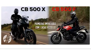 Honda CB 500 F e CB 500 X (2023). Primeiras Impressões com Lucas Rizzollo. #Honda #CB500