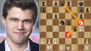 Magnus Carlsen Blunders a Piece in The Opening - Tata Steel chess 2018. | Round 8