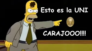 HOMERO IA enojado PROFESOR de la UNI