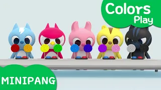 Learn colors with Miniforce | Eating Colored Candy | Color candy | color play | Mini-Pang TV 3D Play
