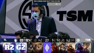 Team Liquid vs TSM - Game 2 | Round 2 Playoffs S11 LCS Summer 2021 | TL vs TSM G2