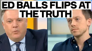 Ed Balls FLIPS When I Challenge Media Complicity In Gaza War Crimes