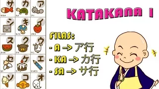 Curso de japonés básico. Katakana 1, sílabas A, KA, SA