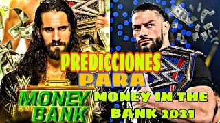 PREDICCIONES WWE PARA MONEY IN THE BANK 2021