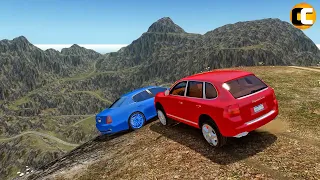 GTA 4 Cliff Drops Crashes with Real Cars mods #29